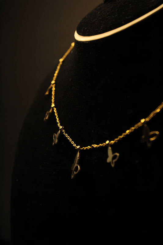 Delicate Butterflies Charm Necklace