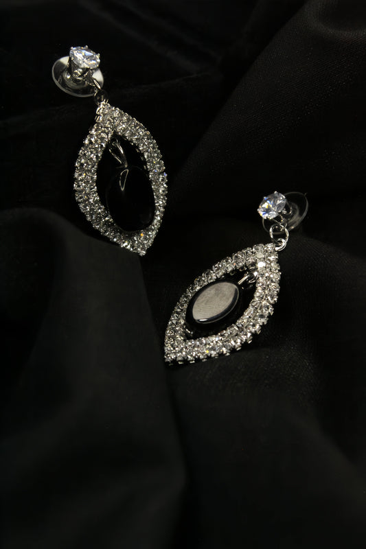 Midnight Sparkle Teardrop Earrings