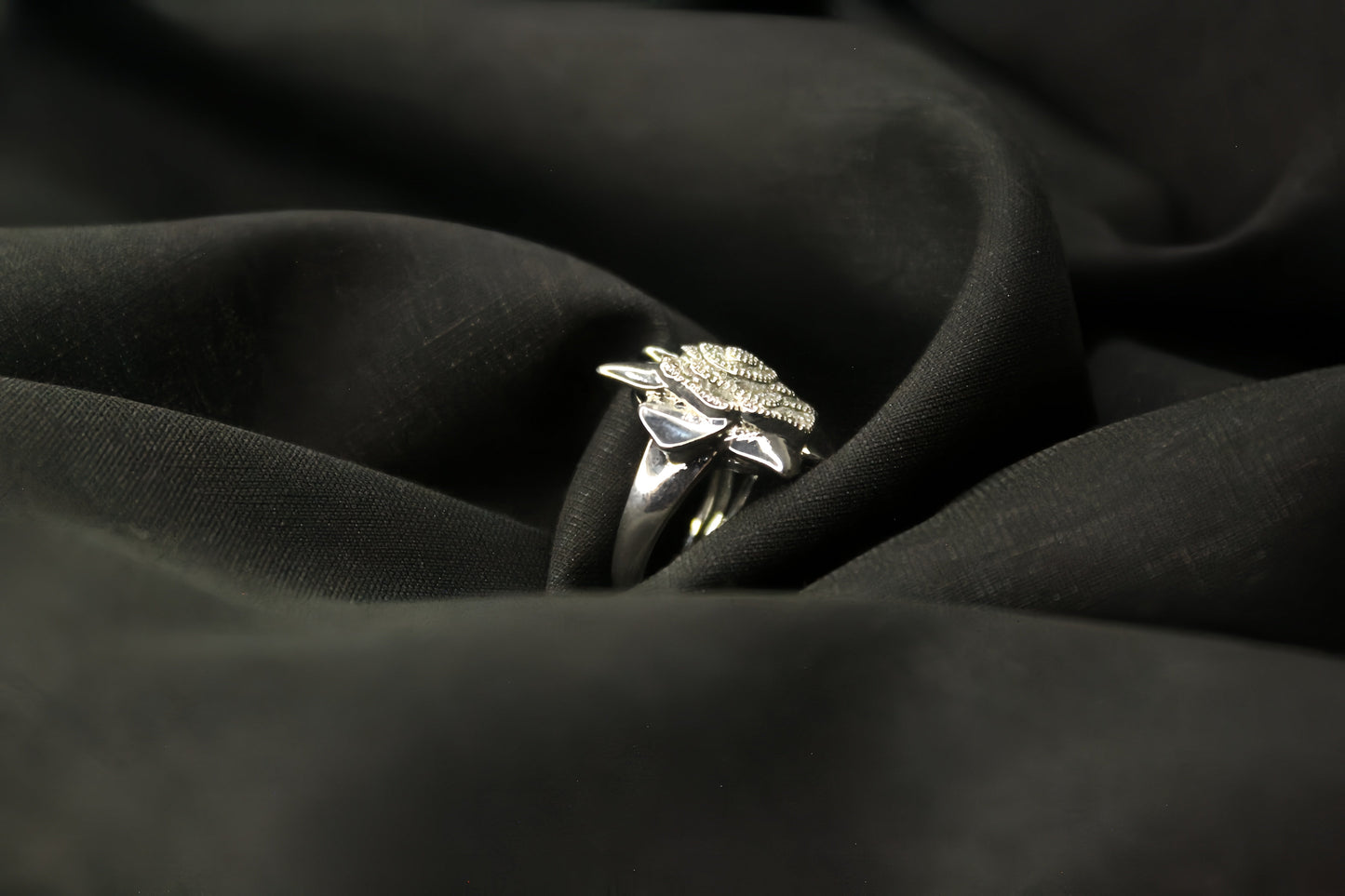 Silver Rose Ring