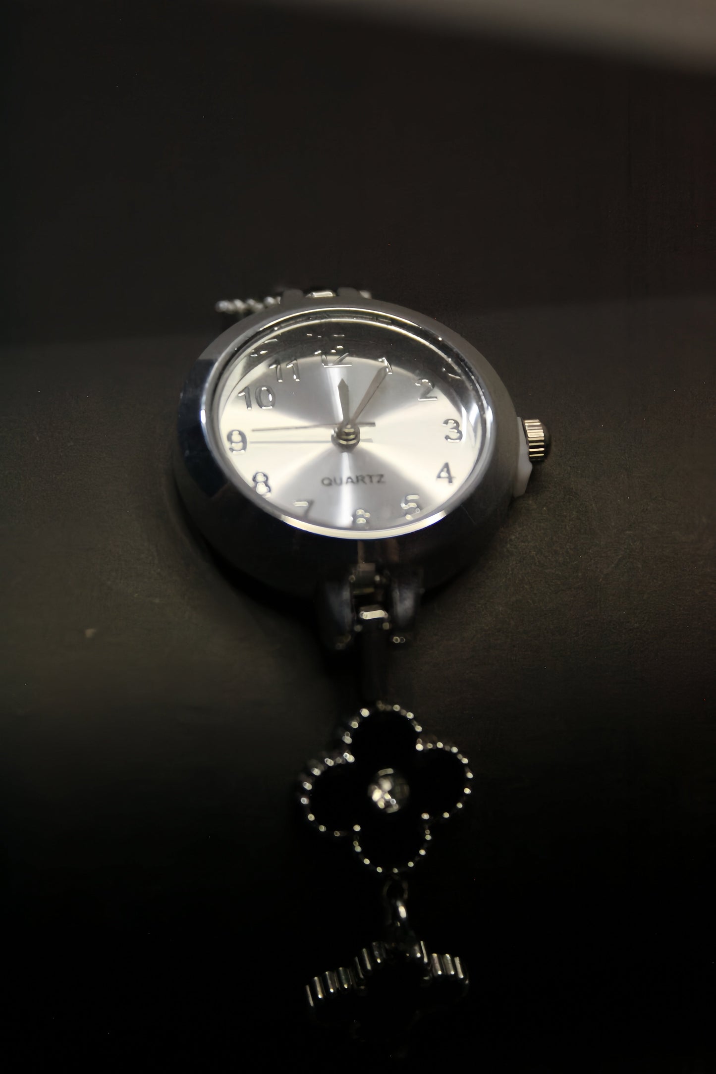 Floral Charm Bracelet Watch