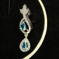 1-Carat Elegance Set With Beautiful Blue Zircon Design