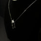 Silver-Pearl Clover Pendent Necklace
