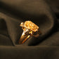 Elegant Gold-Plated Rose Ring