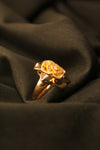 Elegant Gold-Plated Rose Ring