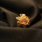 Elegant Gold-Plated Rose Ring