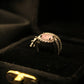 1-Carat Pink Halo Gemstone Ring with Criss-Cross Diamond Band