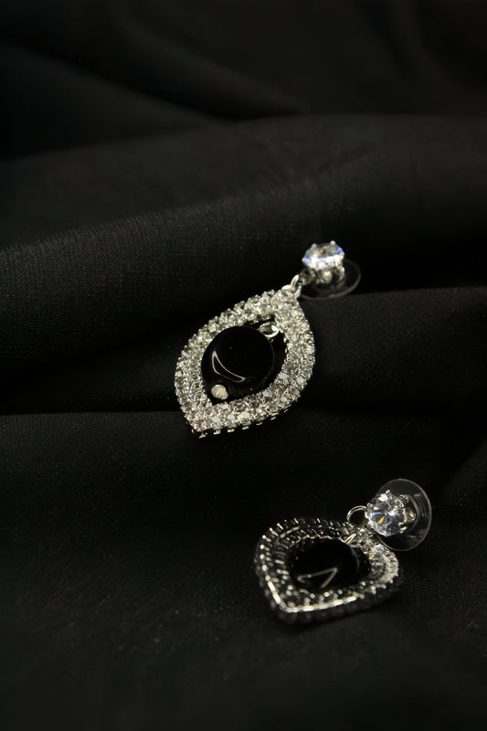 Midnight Sparkle Teardrop Earrings