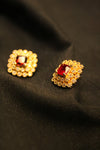 Golden Royal Sparkle Princess Studs