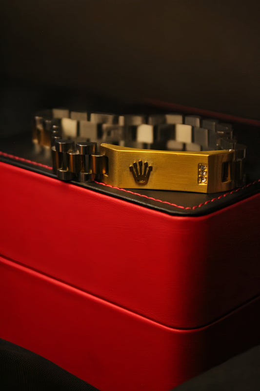 16mm Golden Original Rolex Crown Jubilee Bracelet