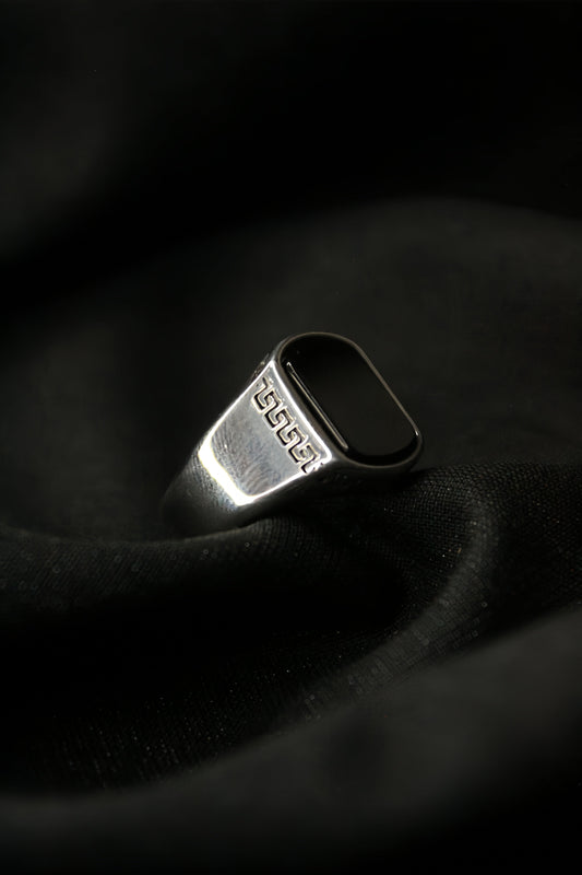 Pure Black Onyx Ring