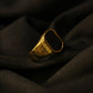 Gold Black Onyx Ring